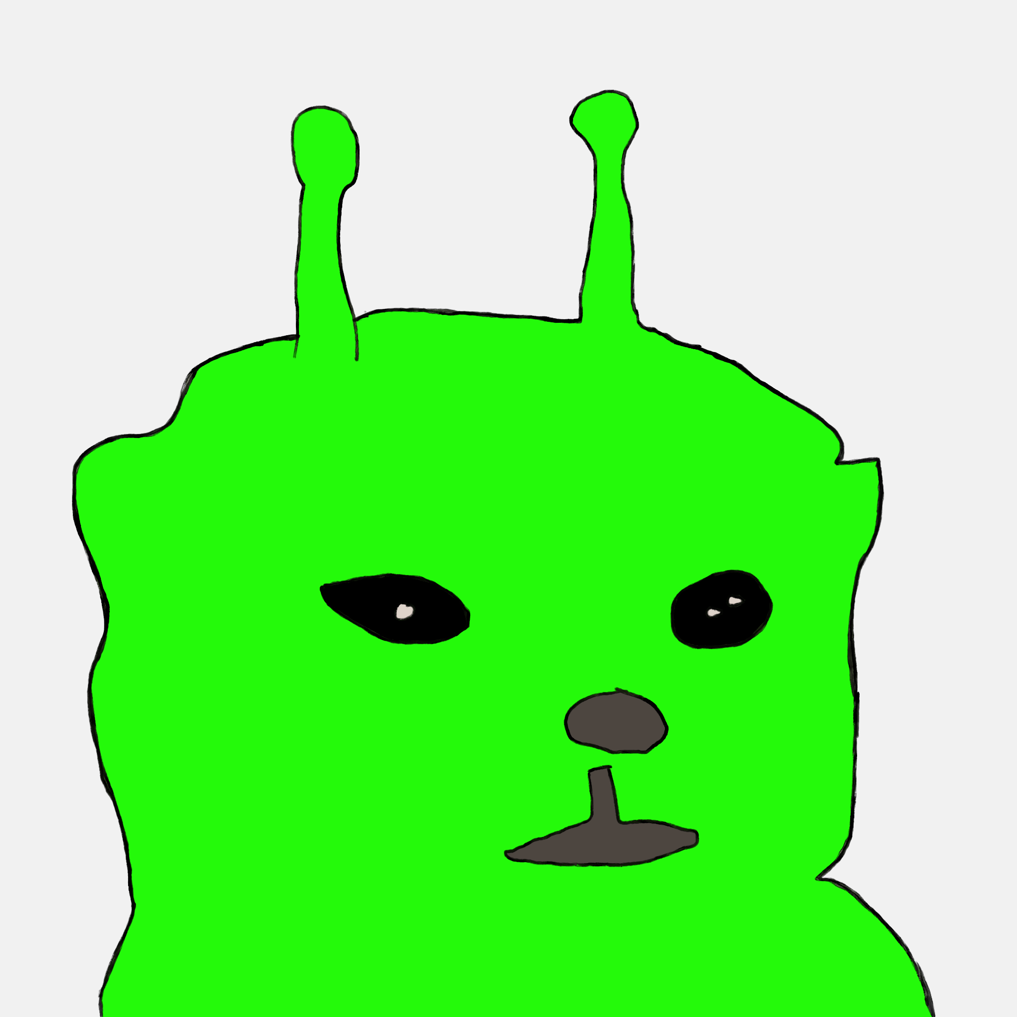 Alien Cat - Cartoon image