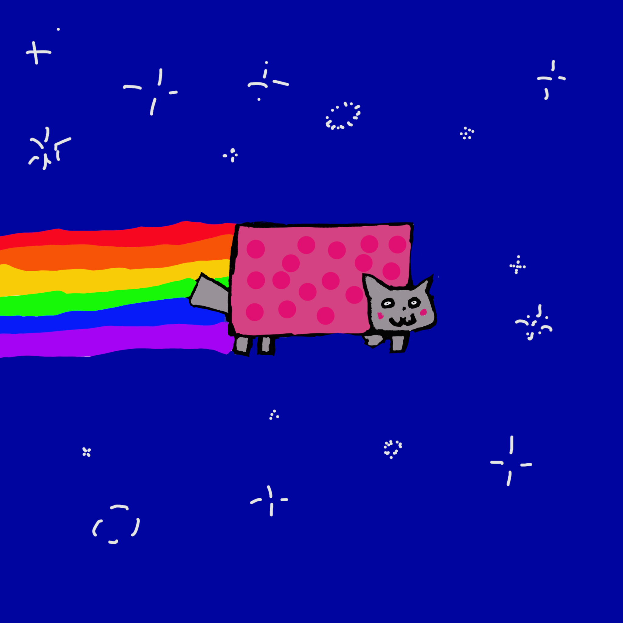 Rainbow cat